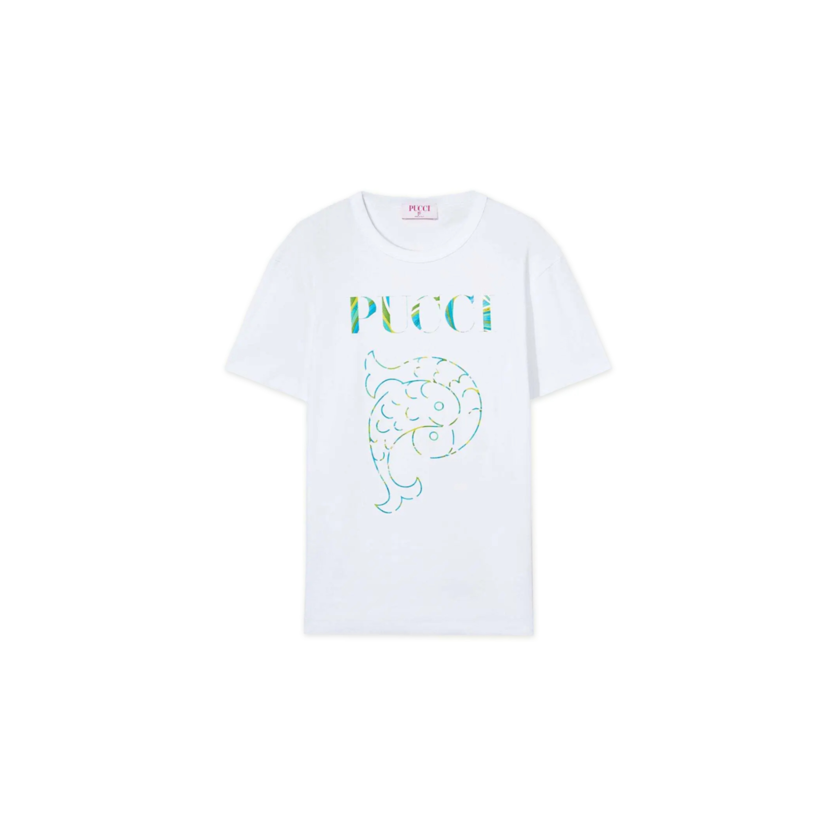 PUCCI LOGO-PRINT T-SHIRT 4HTP754H983100